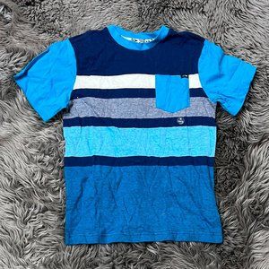 Amplify | Boy's Short Sleeve T-Shirt | Blue Stripes | Size M (10/12)